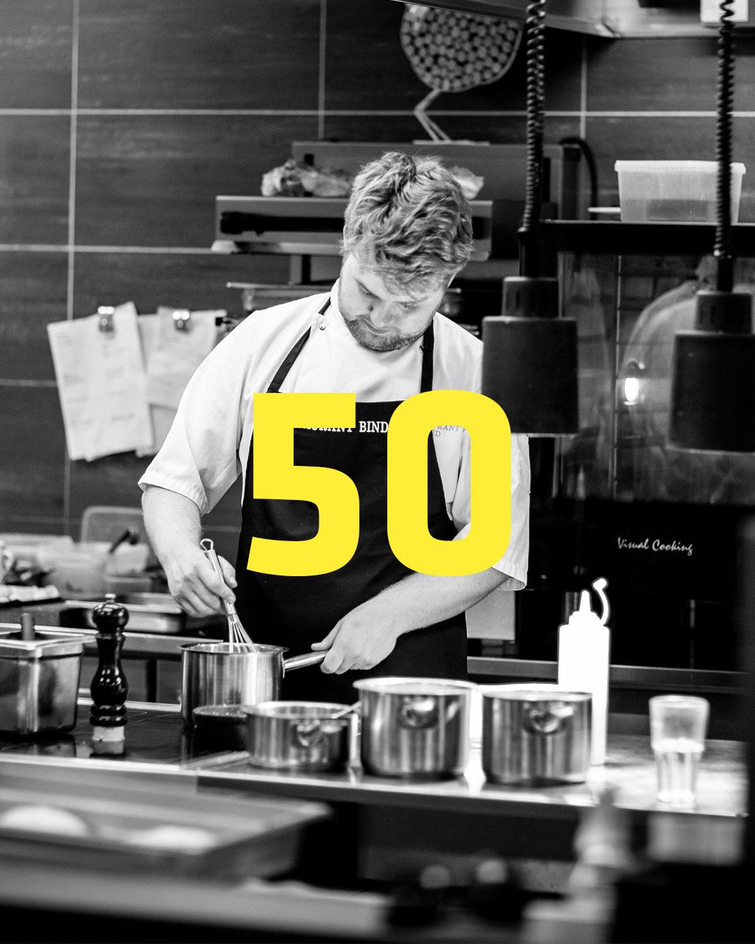 50 gymnasieelever lagade hållbar mat